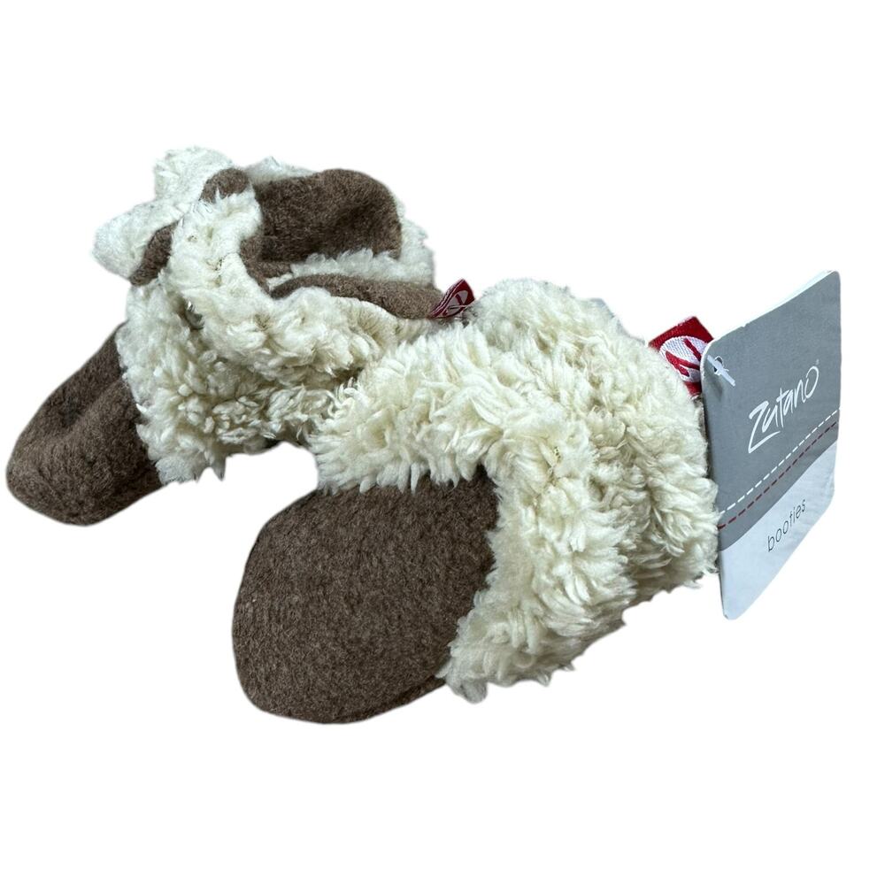 ZUTANO Mocha Heather Cozie Cozy Fleece Fur Lined Booties‎ 3M NWT Brown Tan